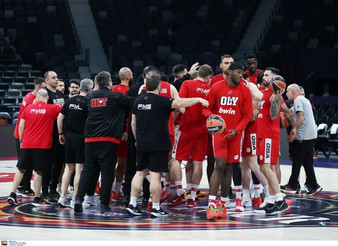H photo gallery από τις προπονήσεις Ολυμπιακού-Μονακό