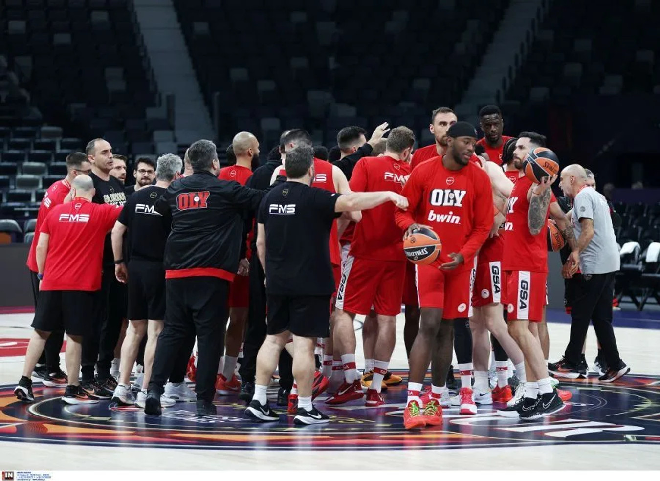 H photo gallery από τις προπονήσεις Ολυμπιακού-Μονακό