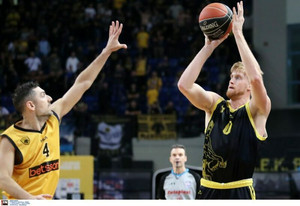 AEK-Άρης 63-76: Με σούπερ δίδυμο Χόρκλερ-Γκούντγουιν &quot;διπλό&quot; στα Άνω Λιόσια (pics &amp; vid)