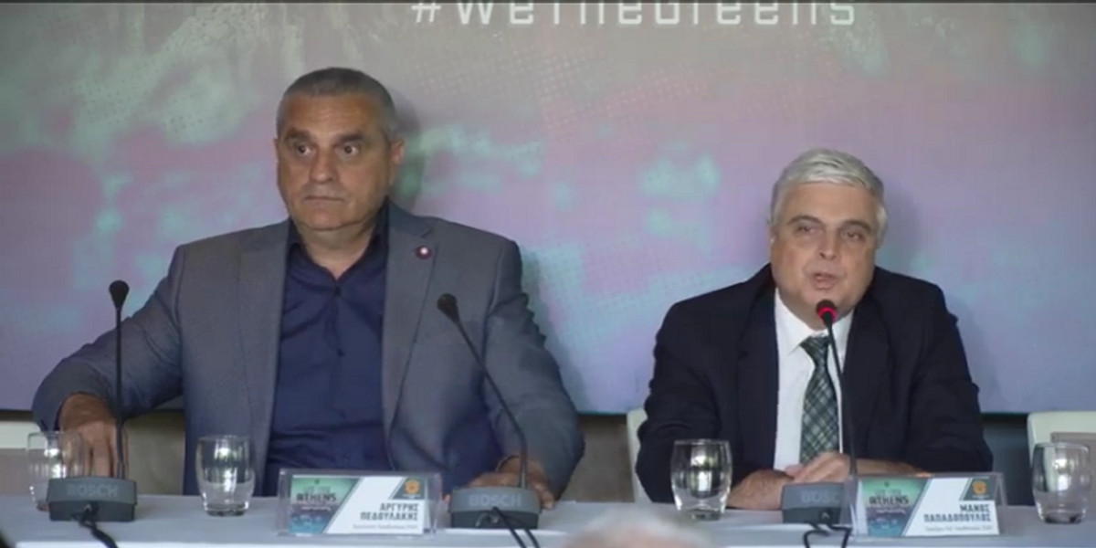 Πεδουλάκης: &quot;Ανταγωνιστικοί με δύσκολες φορολογικές συνθήκες&quot; - Παπαδόπουλος: &quot;Να δώσουμε χαρά στους φιλάθλους&quot;