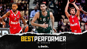Oι “Best Performer in Greece by bwin” του Νοεμβρίου στην EuroLeague