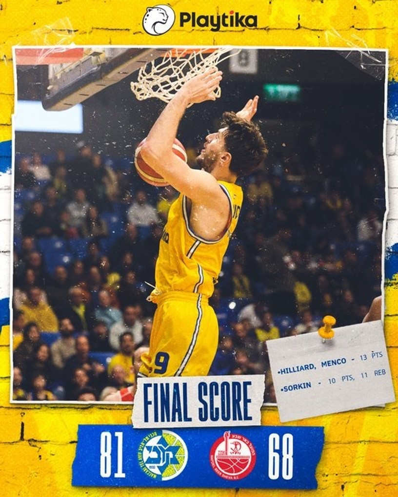 Μακάμπι Τελ Αβίβ: Με Χίλιαρντ «καθάρισε» (81-68) την Μπερ Σεβά (video)