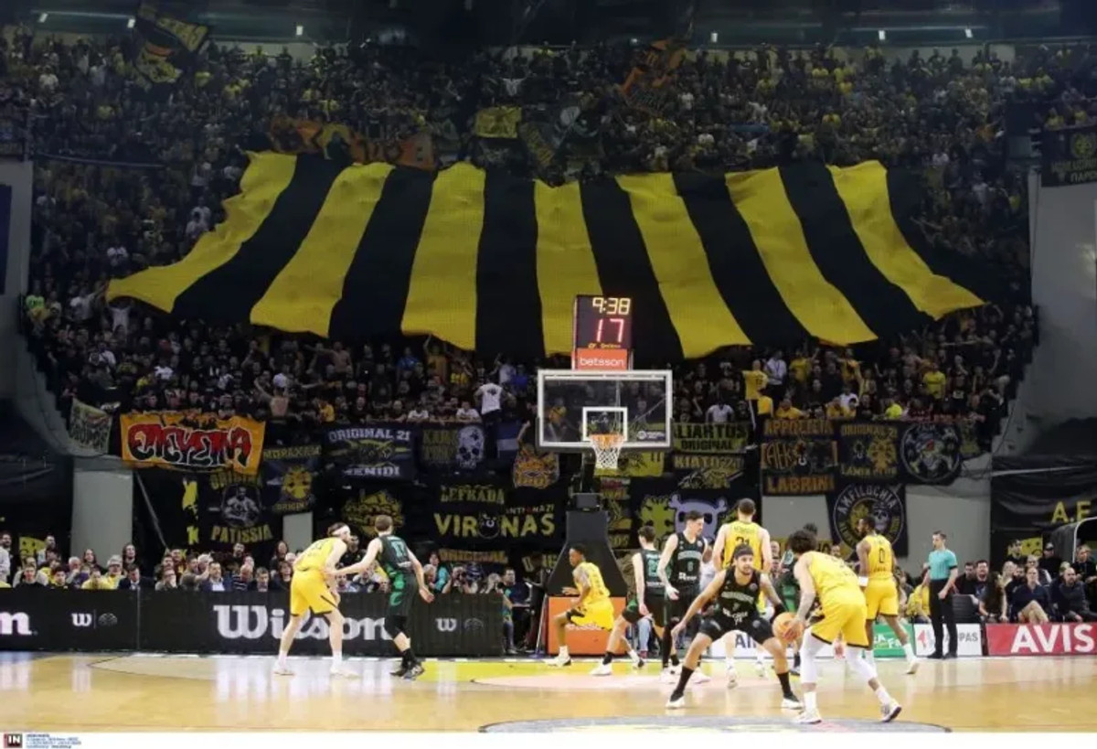 ΑΕΚ-Ναντέρ: Εκπληκτική ατμόσφαιρα στη Sunel Arena! (vid)