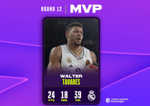 Ο Έντι Ταβάρες MVP της 12ης αγωνιστικής στη EuroLeague