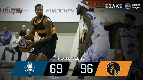 Τα highlights του Λάρισα-Προμηθέας 69-96 (video)