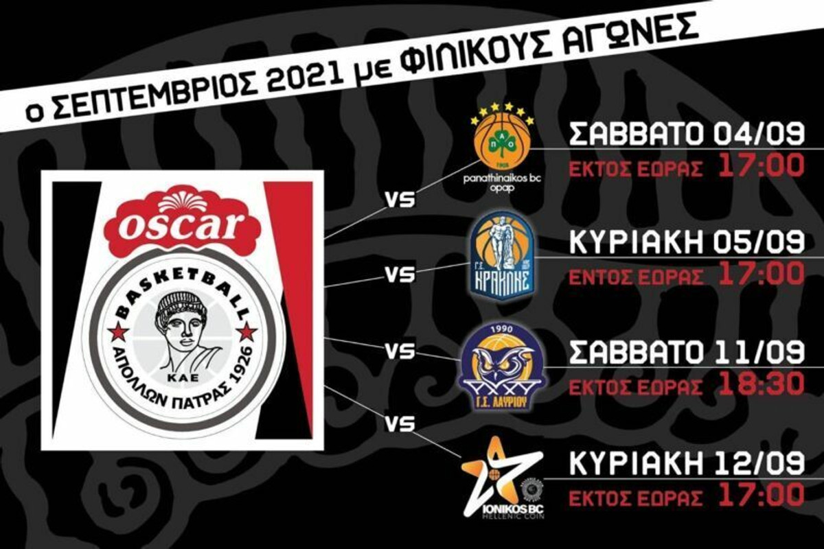 Απόλλωνας Πάτρας: Ανακοίνωσε τα φιλικά του Σεπτεμβρίου (pic)