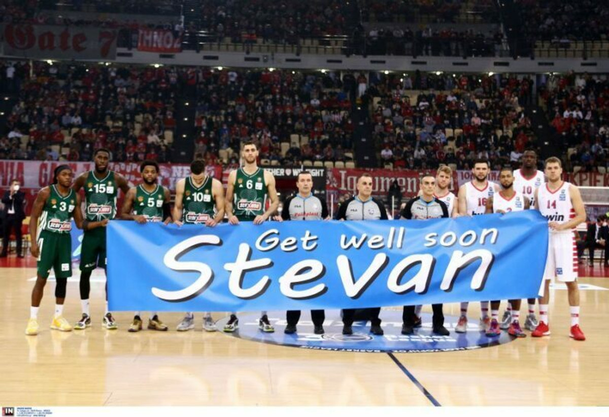 Basket League: Το καθολικό μήνυμα συμπαράστασης στον Στέφαν Γέλοβατς (pics &amp; vid)