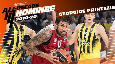 Γιώργος Πρίντεζης: Υποψήφιος για την ομάδα της δεκαετίας στη EuroLeague (vid)