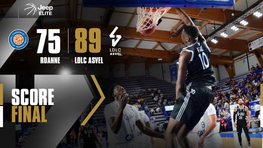 Βιλερμπάν: Με Φαλ και Λάιτι το 89-75 στη Ροάν (video)