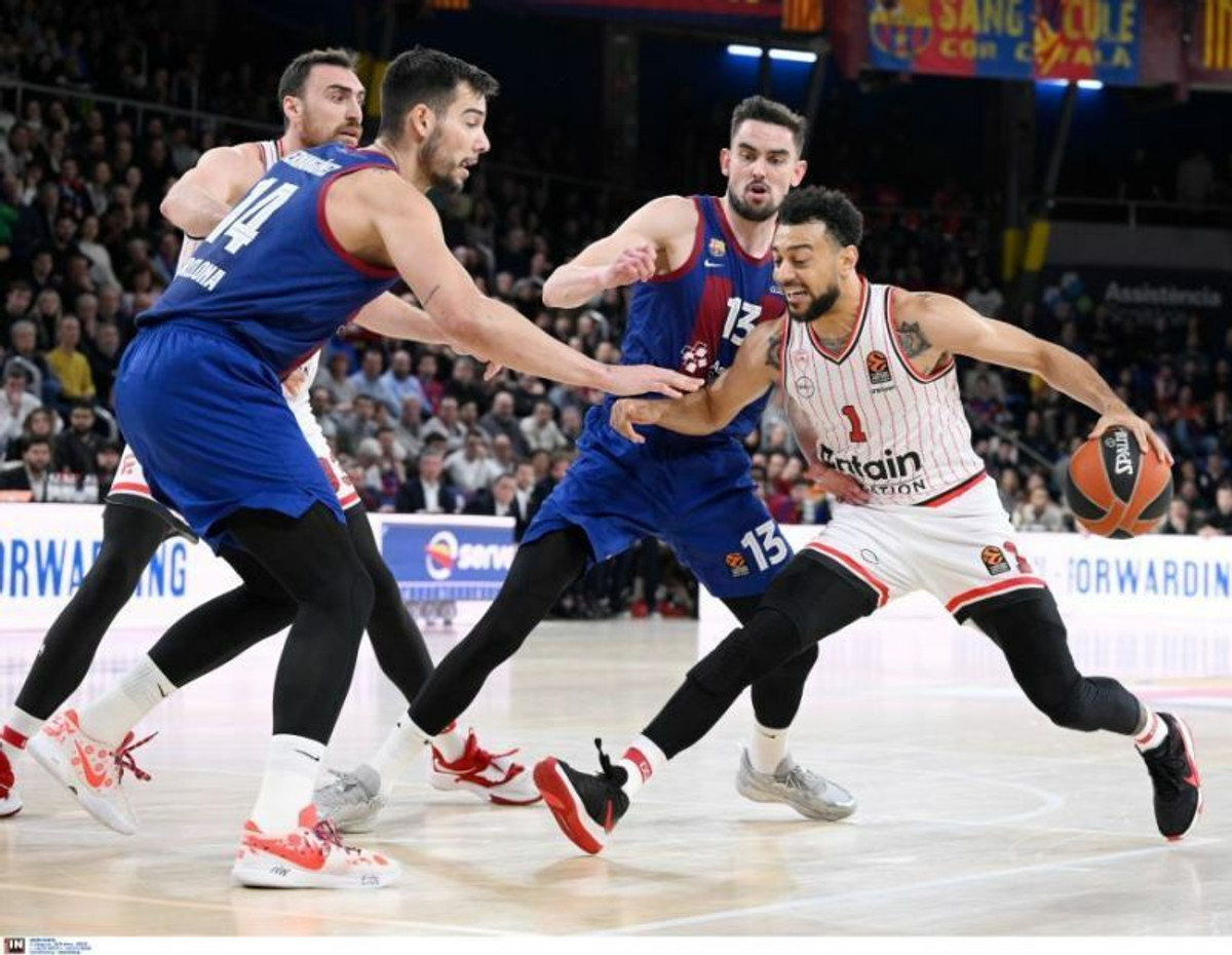 Μπαρτσελόνα-Ολυμπιακός 86-78: Γύρισε από το -15 αλλά του έλειψαν τα μεγάλα σουτ