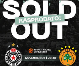 Παρτιζάν: Ανακοίνωσε sold out για τον αγώνα με τον Παναθηναϊκό! (pic)