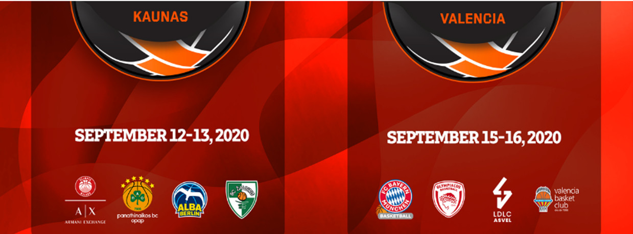 Τουρνουά EuroLeague: Ημιτελικοί Παναθηναϊκός-Ζαλγκίρις και Ολυμπιακός-Βιλερμπάν