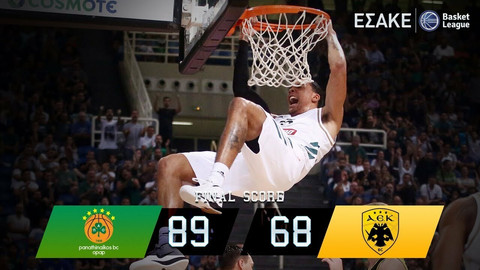 Τα highlights του Παναθηναϊκός-ΑΕΚ 89-68 από την ΕΣΑΚΕ TV (video)