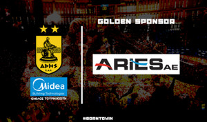 Η ARIES και φέτος χρυσός χορηγός της ΚΑΕ Άρης Midea