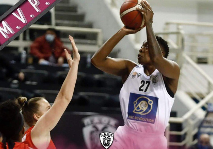 Α1 Γυναικών: MVP η Στέφανι Μάντεν του ΠΑΟΚ