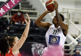 Α1 Γυναικών: MVP η Στέφανι Μάντεν του ΠΑΟΚ