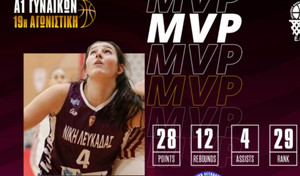 Α1 Γυναικών: Οκόνορ και Κάμπελ MVP της 19ης αγωνιστικής (pic)