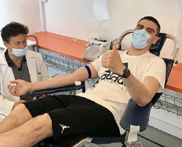 ΠΑΟΚ: Στήριξαν την αιμοδοσία Μαργαρίτης και Τσόχλας (pics)
