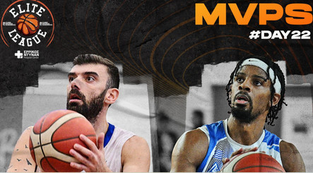 Elite League: Σαχπατζίδης και Μπράντφορντ οι MVP της 22ης αγωνιστικής