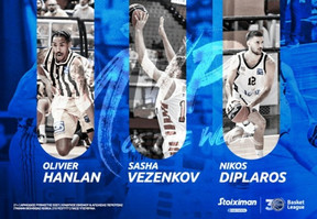 Stoiximan Basket League: Τρεις οι MVP της πρεμιέρας!