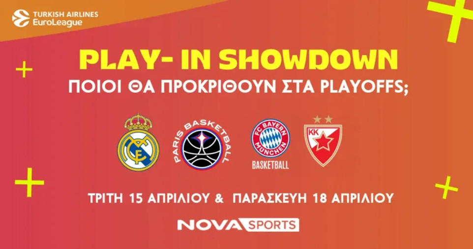 Τα Play-In της EuroLeague αποκλειστικά στο παρκέ του Novasports!