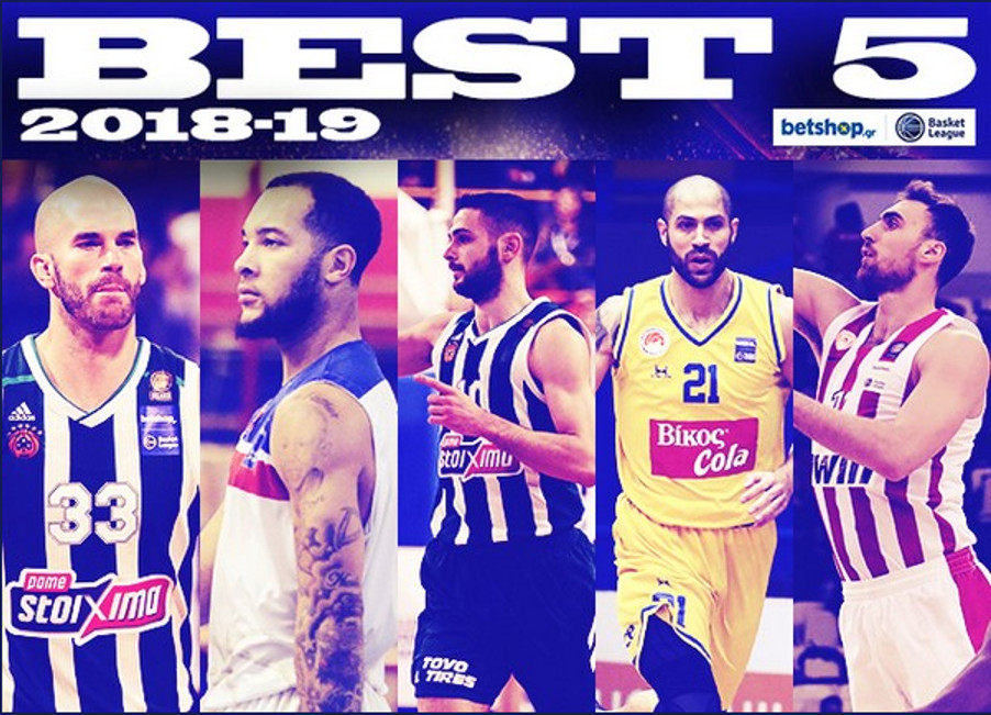 Η καλύτερη πεντάδα της Betshop Basket League 2018-19