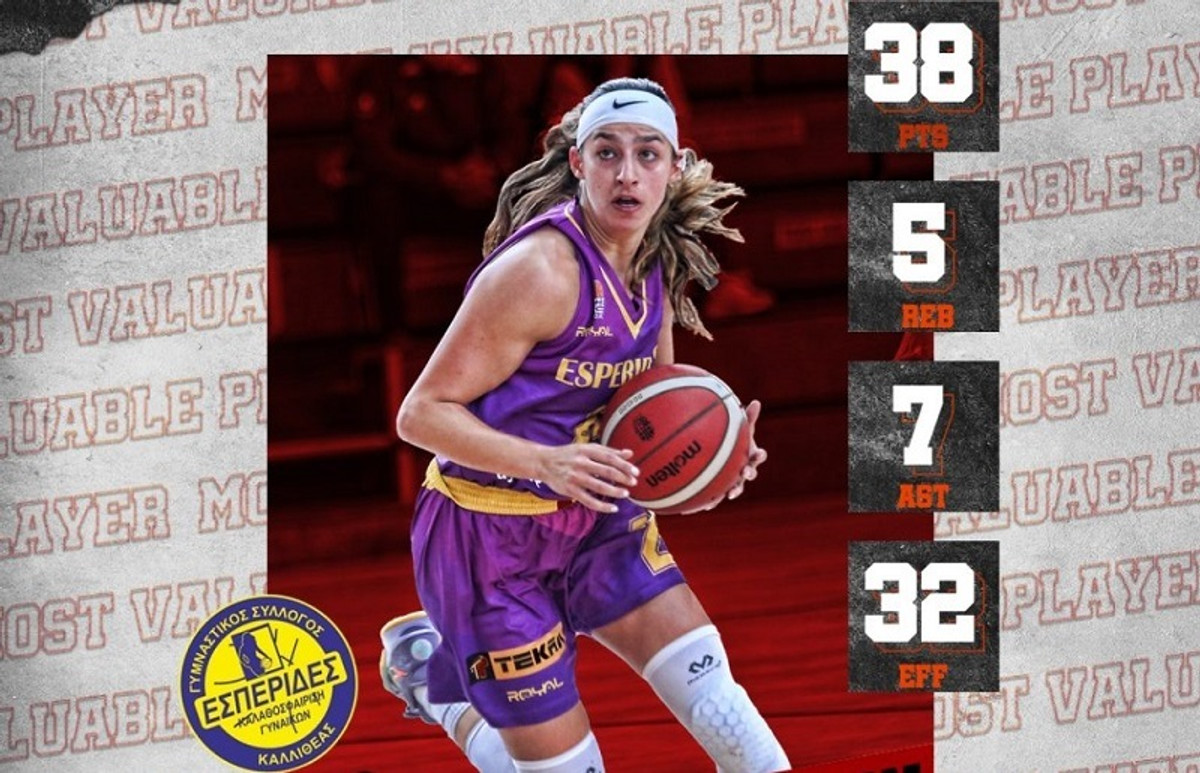Α1 Γυναικών: Η Ρόξυ Μπάραμαν των Εσπερίδων MVP της 3ης αγωνιστικής