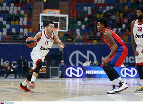 ΤΣΣΚΑ Μόσχας-Ολυμπιακός 80-61: Άσφαιρος στη Μόσχα