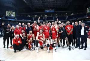 Ολυμπιακός: Η ομαδική φωτογραφία μετά την πρόκριση στο Final-4