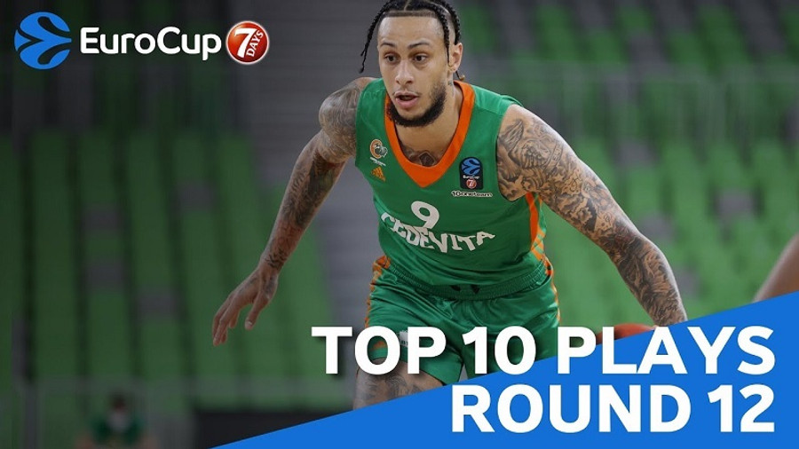 EuroCup: Ο Ζακ Όγκουστ με poster dunk στην κορυφή του Top-10 της 12ης αγωνιστικής (vid)