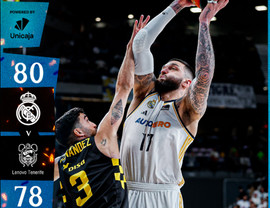 Με το ζόρι η Ρεάλ 80-78 την Τενερίφη, άνετο &quot;διπλό&quot; της Βαλένθια