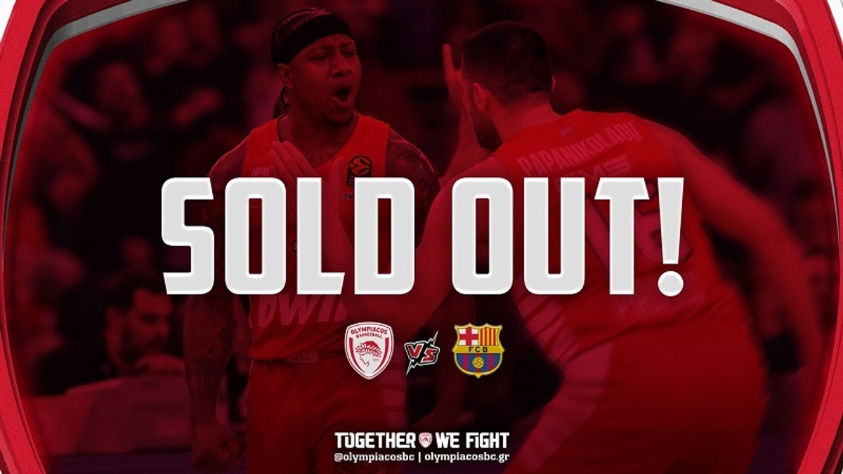 Ολυμπιακός: Έγινε το sold out με την Μπαρτσελόνα