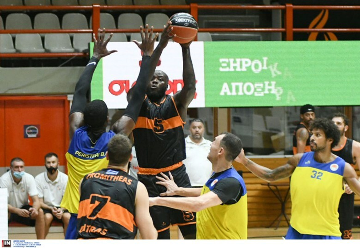 Με super ντεμπούτο Τζέιμς ο Προμηθέας Πάτρας 95-92 το Περιστέρι στην παράταση (gallery)