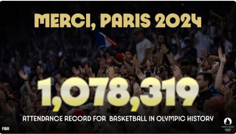 Παρίσι 2024: Ρεκόρ προσέλευσης στα Ολυμπιακά Τουρνουά Μπάσκετ!