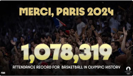 Παρίσι 2024: Ρεκόρ προσέλευσης στα Ολυμπιακά Τουρνουά Μπάσκετ!