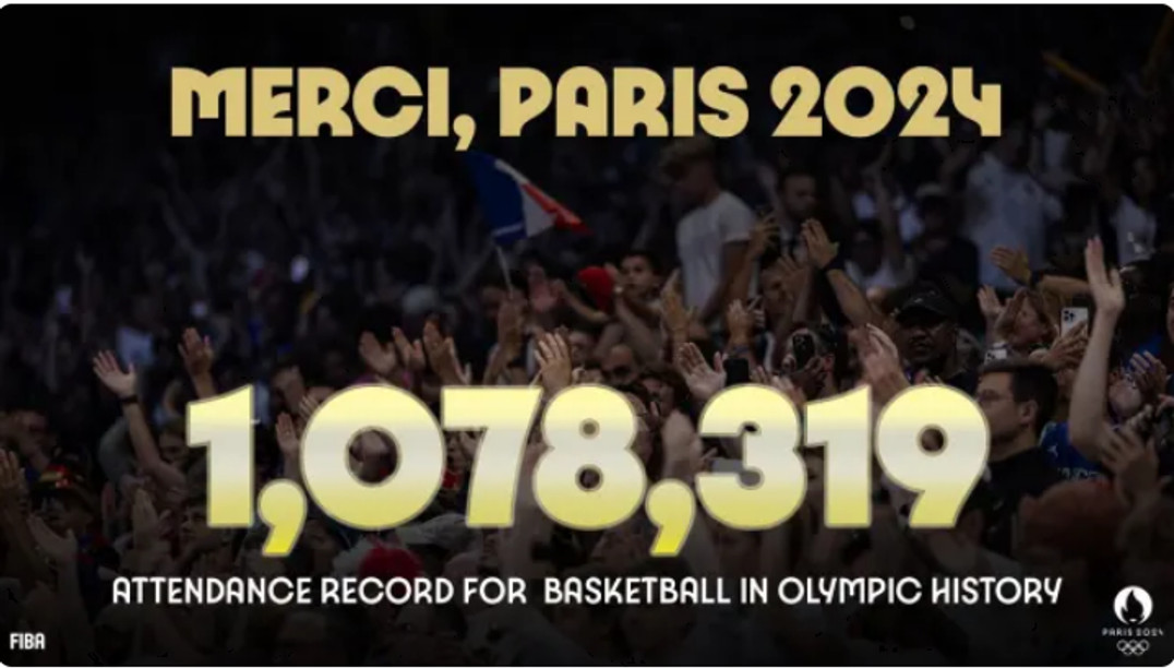 Παρίσι 2024: Ρεκόρ προσέλευσης στα Ολυμπιακά Τουρνουά Μπάσκετ!