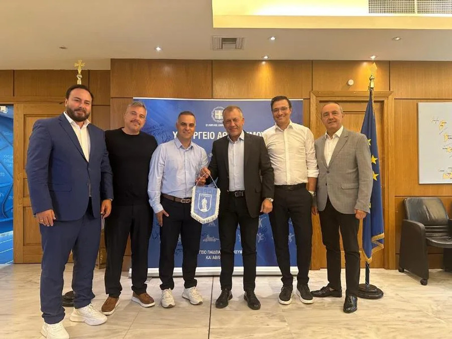 Ηρακλής: Επίσκεψη στον υπουργό Αθλητισμού Γιάννη Βρούτση