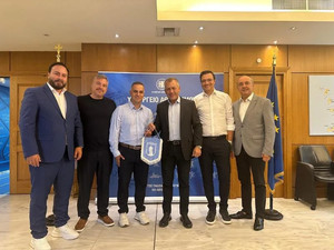 Ηρακλής: Επίσκεψη στον υπουργό Αθλητισμού Γιάννη Βρούτση