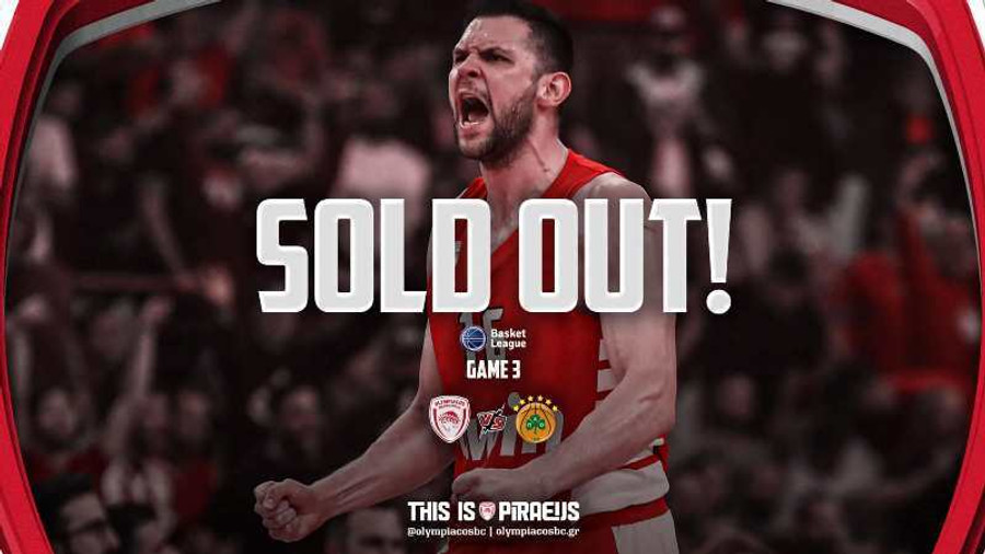 Ολυμπιακός: Ανακοίνωσε sold out στον τρίτο τελικό! (pic)
