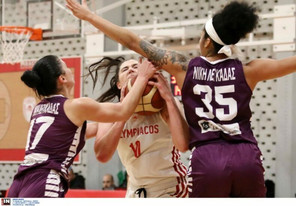 Α1 Γυναικών: Έκανε το 14/14 ο Ολυμπιακός, 66-50 τη Νίκη Λευκάδας (gallery)