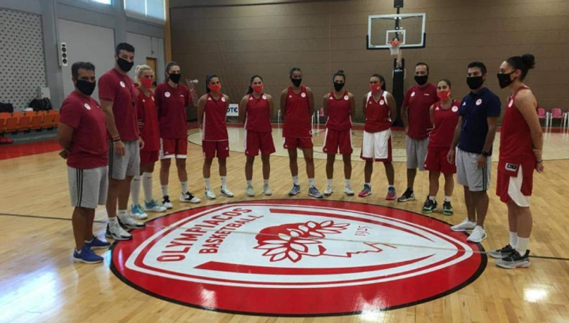 Η πρώτη προπόνηση της ομάδας Μπάσκετ Γυναικών του Ολυμπιακού