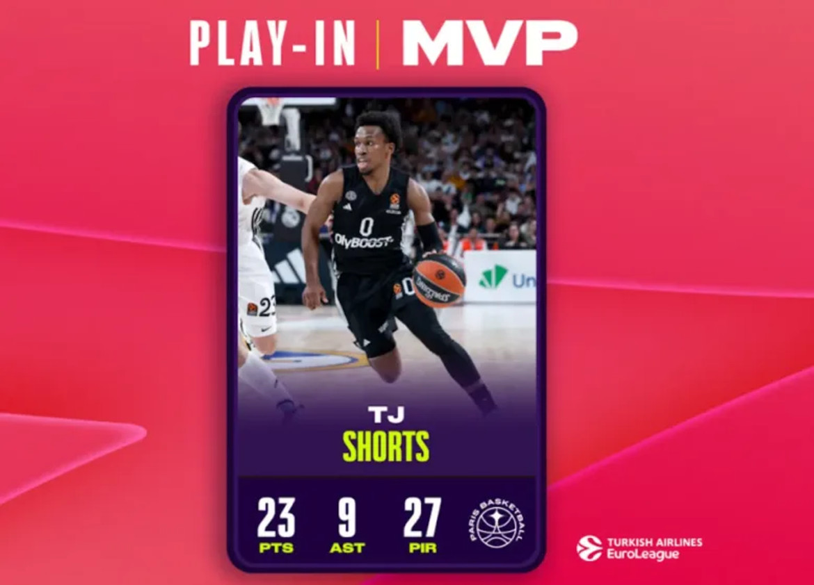 O Tι Τζέι Σορτς της Παρί MVP στα play-in της EuroLeague