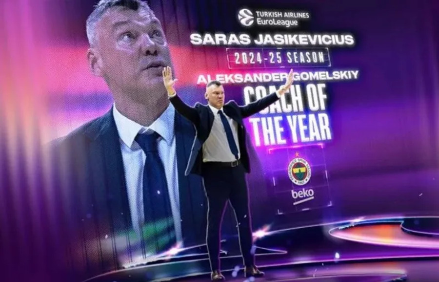 EuroLeague: Προπονητής της χρονιάς ο Γιασικεβίτσιους, 2ος ο Μπαρτζώκας