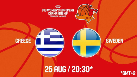 Live TV: Τελικός Eurobasket Κορασίδων, Ελλάδα-Σουηδία