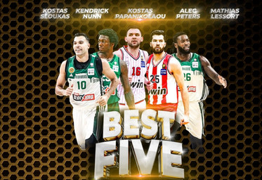 Stoiximan Basket League: 3 παίκτες του Παναθηναϊκού και 2 του Ολυμπιακού στην κορυφαία 5άδα
