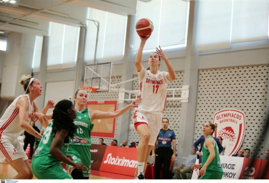 Πήρε προβάδισμα ο Ολυμπιακός 72-69 και 1-0 τον Παναθηναϊκό στους τελικούς Γυναικών (gallery)