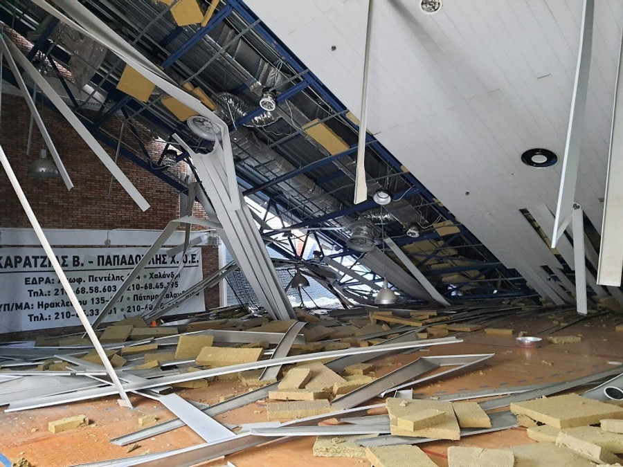 Δούκας: Κατέρρευσε η οροφή του Δαΐς από το χιόνι!