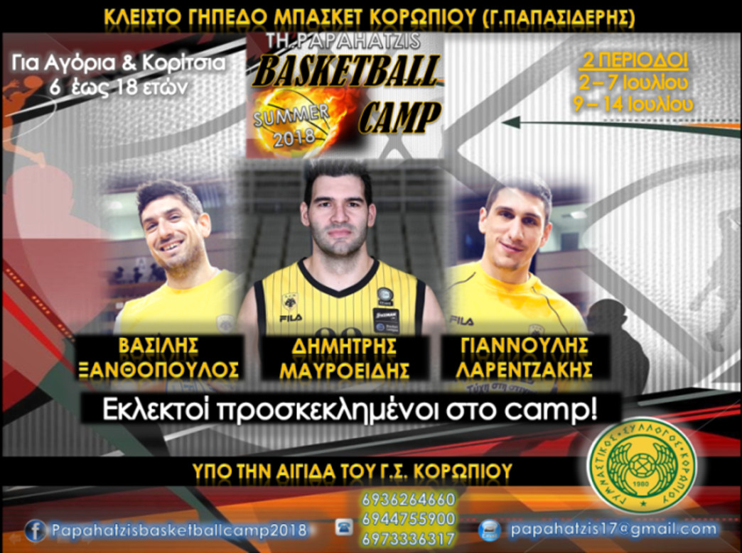 Κερδίστε δύο συνδρομές για το «TH. PAPAHATZIS BASKETBALL CAMP»