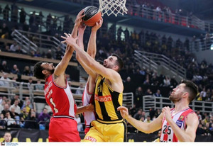 Live Streaming: ΑΕΚ-Ολυμπιακός 80-92 (Τελικό)