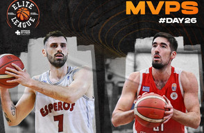 Elite League: Μανοΐλοβιτς και Κουρουπάκης οι MVP της 26ης αγωνιστικής